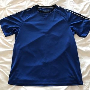 Tekgear Running Workout Moisture Wicking Tee Blue